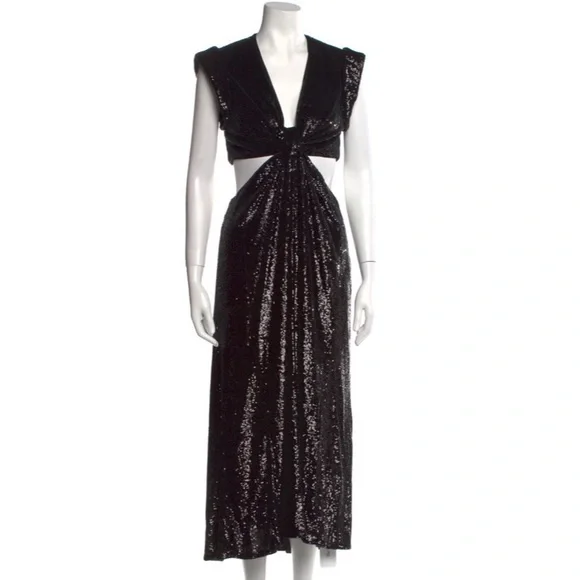 alc black sequin dress Elsie Strapless Sequin Mini Dress Black